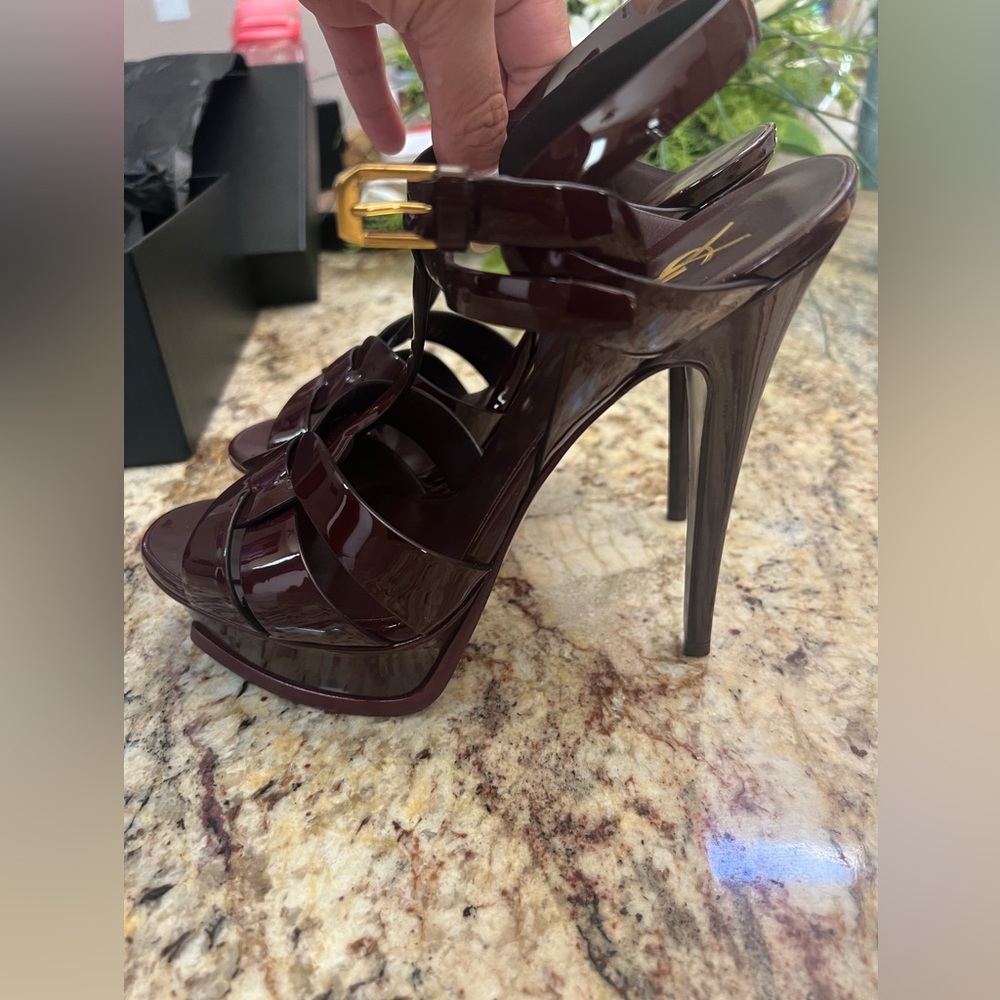 YSL Tribute, Wine Color, worn once and 100% authentic